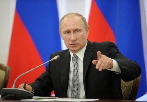 Russian President Vladimir Putin in Karelia, April 28, 2014