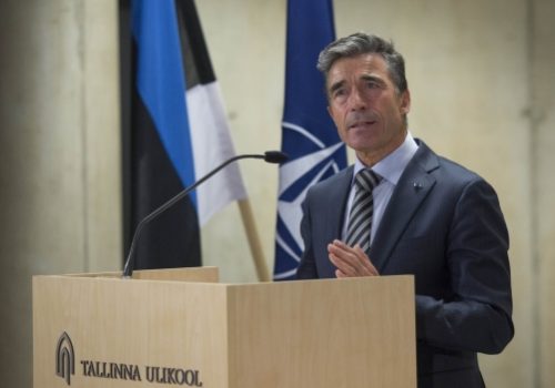 NATO Secretary General Anders Fogh Rasmussen at Tallinn University, May 9, 2014