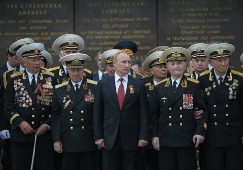 Russian Presiden Vladimir Putin in Crimea, May 9, 2014