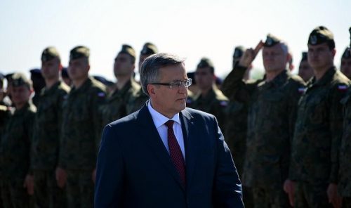 Polish President Bronislaw Komorowski, April 30, 2014