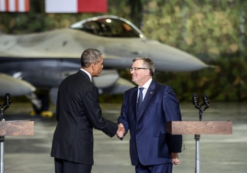 President Barack Obama and Polish President Bronislaw Komorowski, June 3, 2014