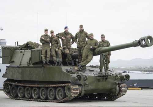 Norwegian artillery unit participating in Unified Vision exercise, May 25, 2014