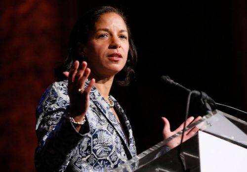 (At the time) Ambassador Susan Rice, October 12, 2012