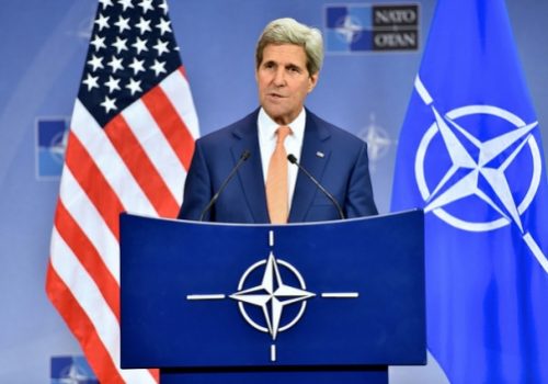 Secretary of State John Kerry after meeting of NATO foreign ministers, June 25, 2014
