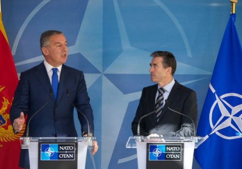 Prime Minister of Montenegro, Milo Djukanovic and Secretary General Anders Fogh Rasmussen, March 25, 2014