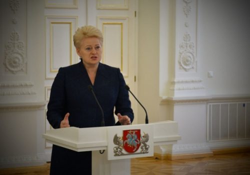President of Lithuania Dalia Grybauskaite, May 30, 2014