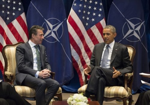 Secretary General Anders Fogh Rasmussen and President Barack Obama, March 6, 2014