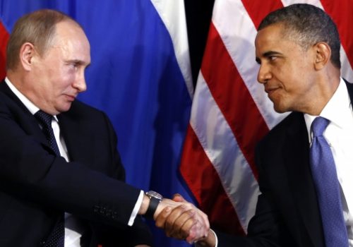 Russian President Vladimir Putin and President Barack Obama, June 18, 2012
