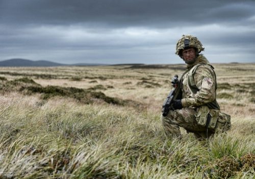 Soldier with the Royal Regiment of Fusiliers, Feb. 25, 2014