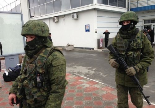 Unidentified gunmen at Simferopol International Airport, Feb. 28, 2014