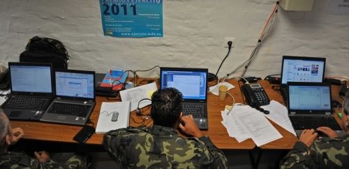 Members of Ukraine participating in exercise Combined Endeavor 2011 in Grafenwoehr, Germany.