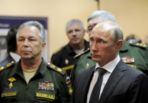 Russian President Vladimir Putin visiting Novorossiysk, Sept. 23, 2014