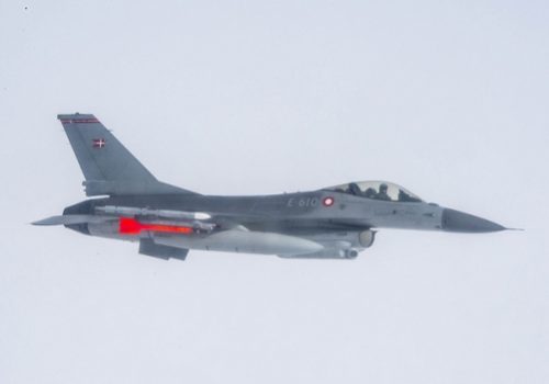 Danish F-16 taking part in Baltic Air Policing, May 9, 2014