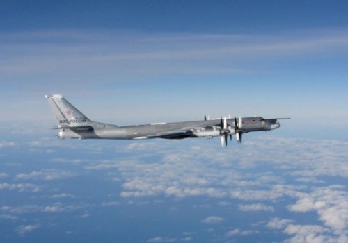 Russian Tu-95 Bear bomber intercepted by RAF Typhoons, October 29, 2014