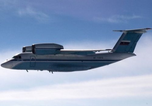 Russian An-72 transport aircraft in Finnish airspace, Aug. 28, 2014