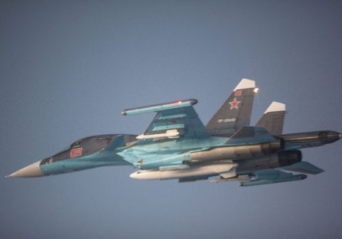 Russian Su-34 Fullback fighter bomber off the coast of Norway in late October