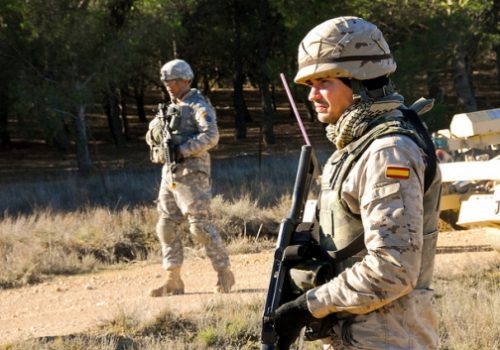 US and Spanish soldiers in joint exercise, Oct. 29, 2012
