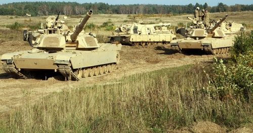 1st Cavalry Division tanks in Poland, Oct. 27, 2014