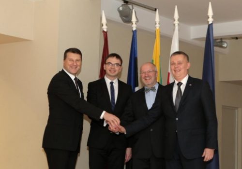 Defense ministers of Estonia, Latvia, Lithuania, and Poland, Dec. 12, 2014