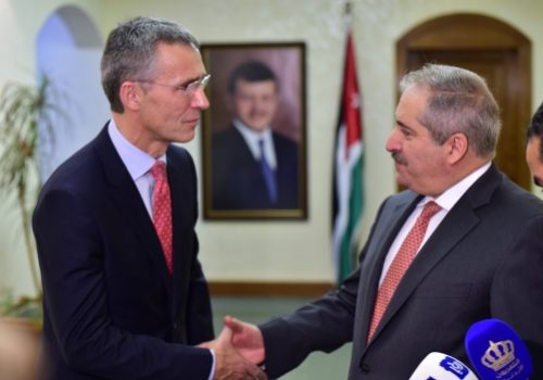 Secretary General Jens Stoltenberg and Jordanian Foreign Minister Nasser Judeh, Dec. 9, 2014