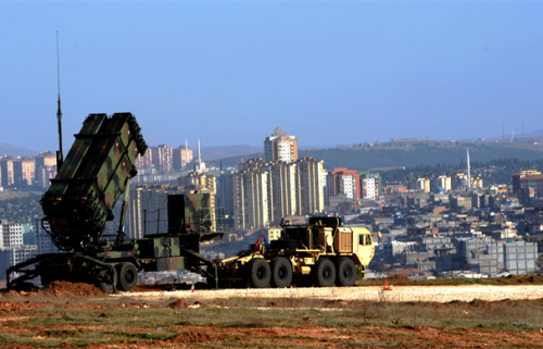 Patriot missile system deployed in Turkey