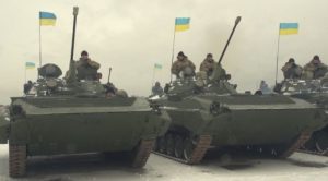 Ukrainian armored unit, Jan, 3, 2015