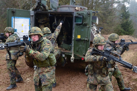 German Soldiers Used Broomsticks Instead of Guns During NATO Exercise