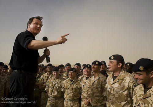 Prime Minister David Cameron visits British Troops in Afghanistan, June 11, 2010