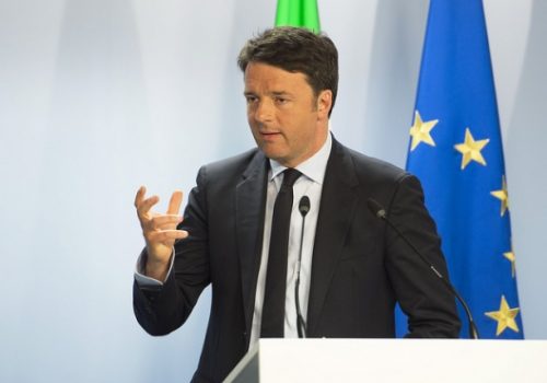 Italian Prime Minister Matteo Renzi, April 23, 2015