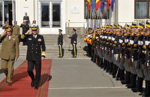 Admiral Mark Ferguson in Romania, May 5, 2015
