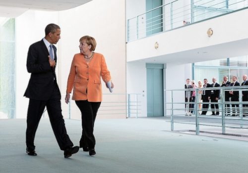 President Barack Obama and Chancellor Angela Merkel, June 19, 2013