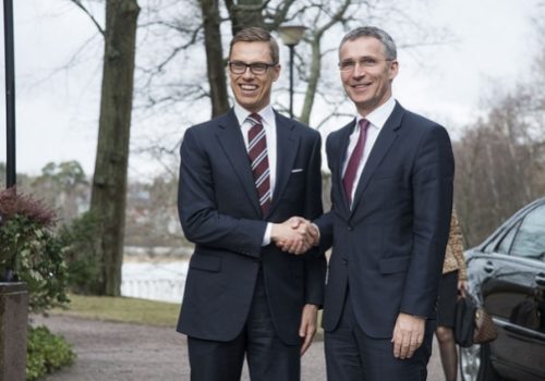 Secretary General Jens Stoltenberg and Finnish Prime Minister Alexander Stubb, March 5, 2015