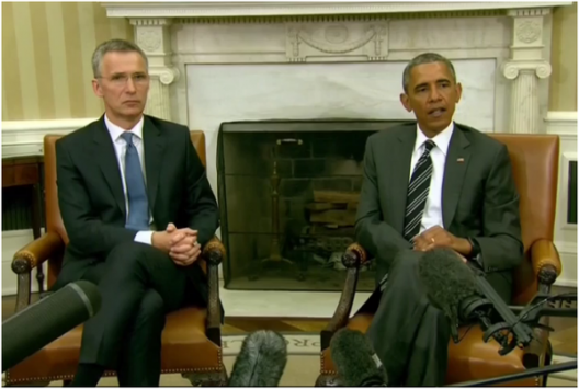 Obama and NATO Chief Discuss Russia’s ‘Increasingly Aggressive Posture’