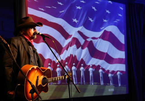 Tobey Keith, American country music singer-songwriter and recipient of the Atlantic Council's Distinguished Artistic Leadership Award, performed April 30 at the awards ceremony in Washington. (Imagelink.com/denniskan)