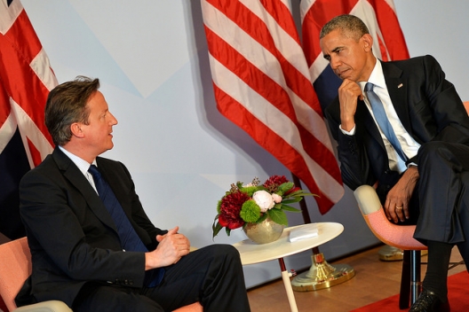Obama Again Urges Cameron to Keep NATO Defense Spending Commitment