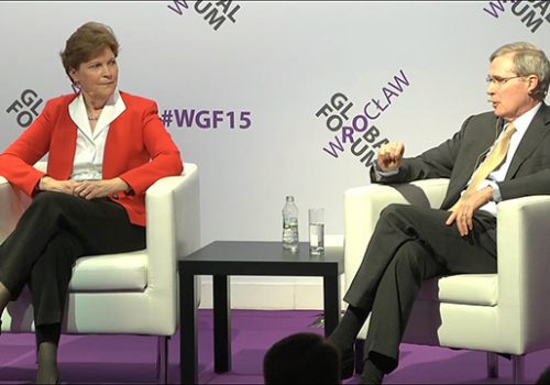 Sen. Jeanne Shaheen (D-NH) and former National Security Adviser Stephen Hadley