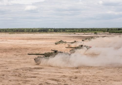 Norwegian armor participating in NATO Noble Jump Exercise, June 16, 2015
