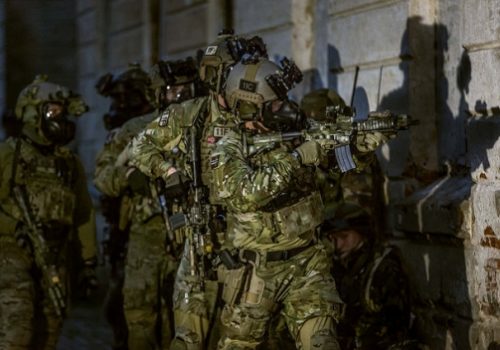 Norwegian special forces participating in NATO Flaming Sword Exercise, May 28, 2015