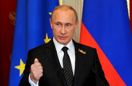 Russian President Vladimir Putin, May 10, 2015