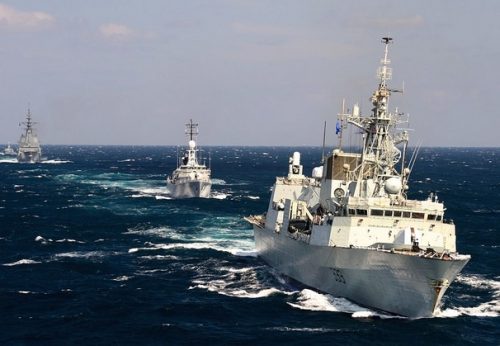 NATO ships in the Black Sea, Sept, 18, 2014