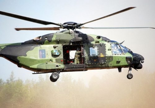 Finnish Army helicopter, August 7, 2010