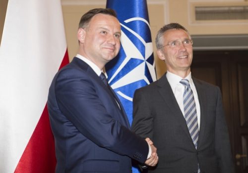Polish President Andrzej Duda and Secretary General Jens Stoltenberg, June 18, 2015