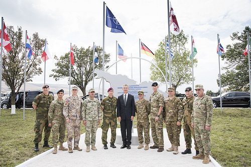 Secretary General Jens Stoltenberg and staff, Aug. 27, 2015