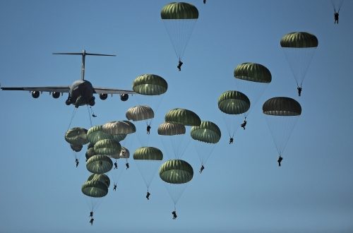 US Army paratroopers from the 82nd Airborne Division, Sept. 10, 2011