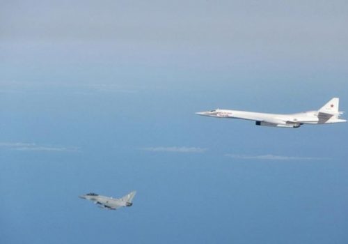 British fighter jet intercepts Russian Tu-160 Blackjack bomber, Sept. 10, 2015