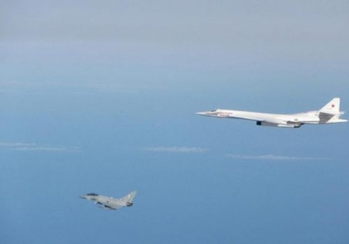 British fighter jet intercepts Russian Tu-160 Blackjack bomber, Sept. 10, 2015