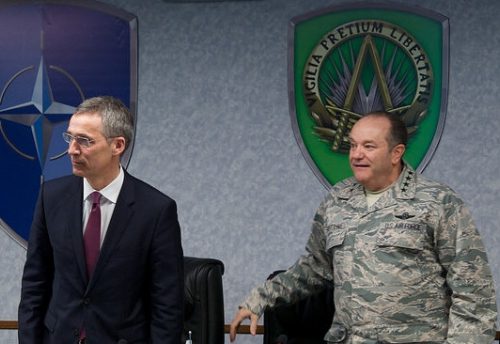 Secretary General Jens Stoltenberg and SACEUR Gen. Philip Breedlove, May 11, 2015