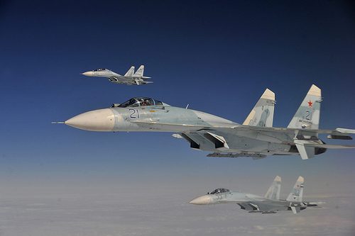 Russian Su-27 fighter jets, Aug. 27, 2013