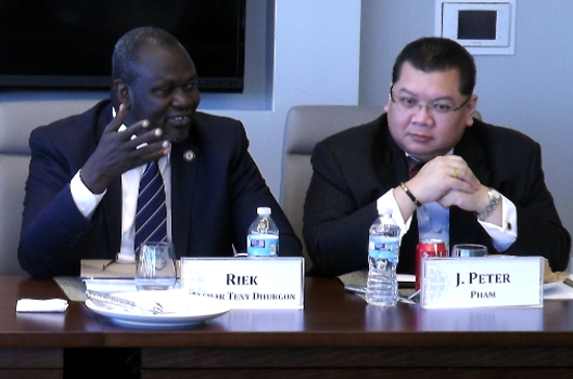 Discussion on Status of South Sudan’s Peace Agreement with Dr. Riek Machar