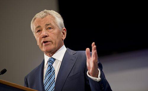 Secretary of Defense (at the time) Chuck Hagel, April 4, 2013